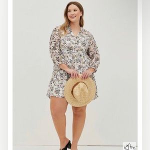 MINI CHIFFON SKATER DRESS